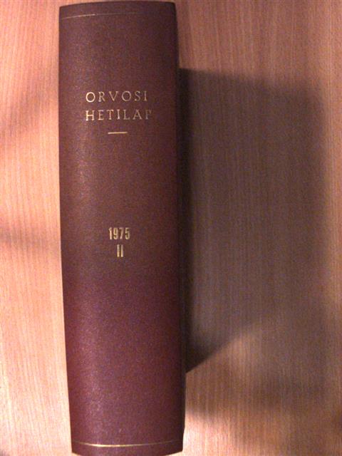Dr. Aczél György - Orvosi Hetilap 1975. II. félév [antikvár]