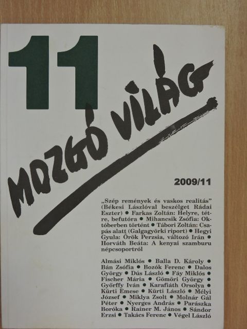 Almási Miklós - Mozgó Világ 2009. november [antikvár]
