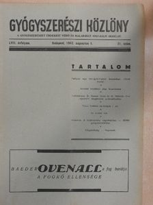 Dr. Halmai János - Gyógyszerészi Közlöny 1942. augusztus 1. [antikvár]
