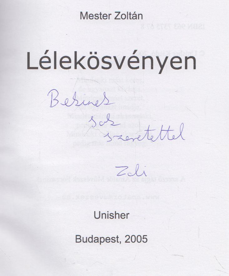 Mester Zoltán - Lélekösvényen [antikvár]