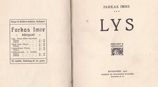 FARKAS IMRE - LYS [antikvár]