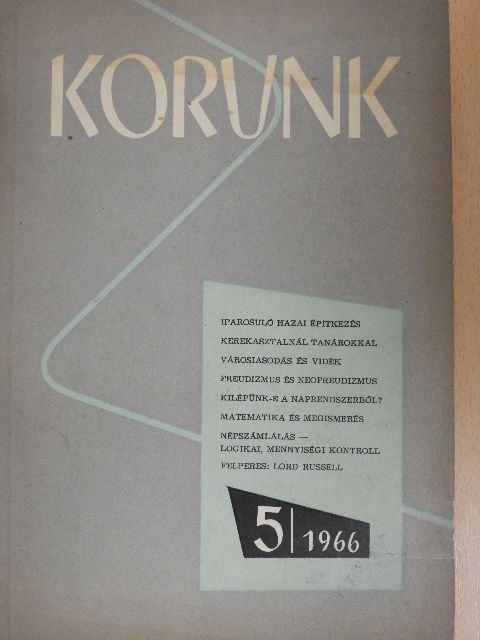 Faragó József - Korunk 1966. május [antikvár]