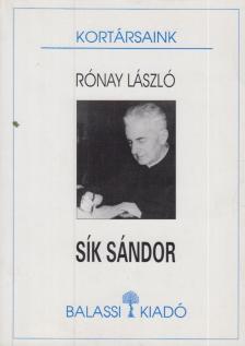 RÓNAY LÁSZLÓ - Sík Sándor [antikvár]