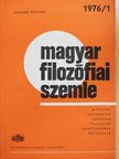 Gáspár András - Magyar Filozófiai Szemle 1976/1. [antikvár]