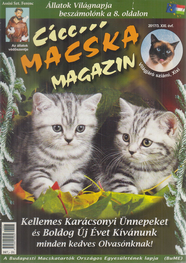 Dr. Tóth Lászlóné - Cicc... Macska Magazin 2017/3. [antikvár]