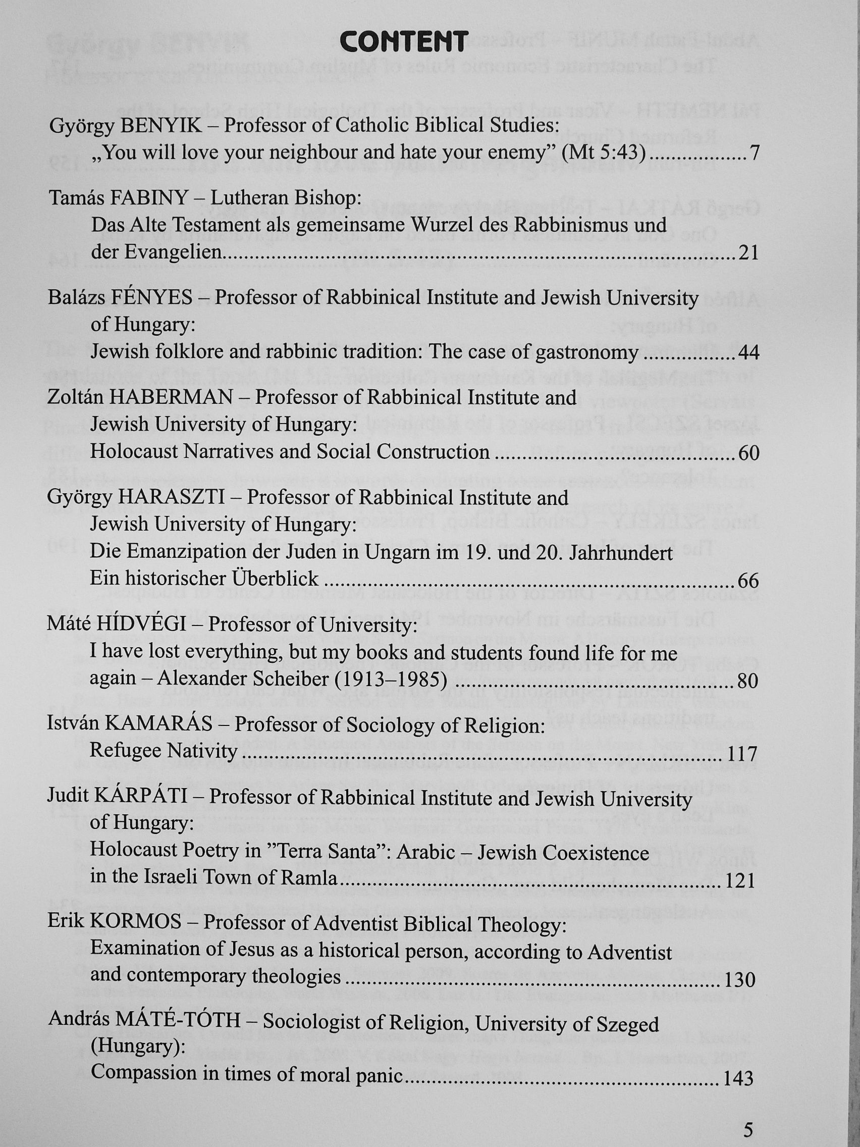 Balázs Fényes - Christian-Jewish Theological Yearbook 2017 [antikvár]