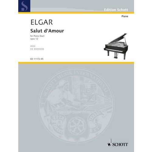 ELGAR - SALUT D'AMOUR FOR PIANO DUET