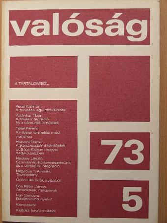 Berkovits György - Valóság 1973. május [antikvár]
