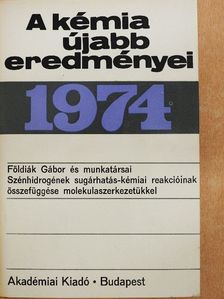 Földiák Gábor - A kémia újabb eredményei 20. [antikvár]