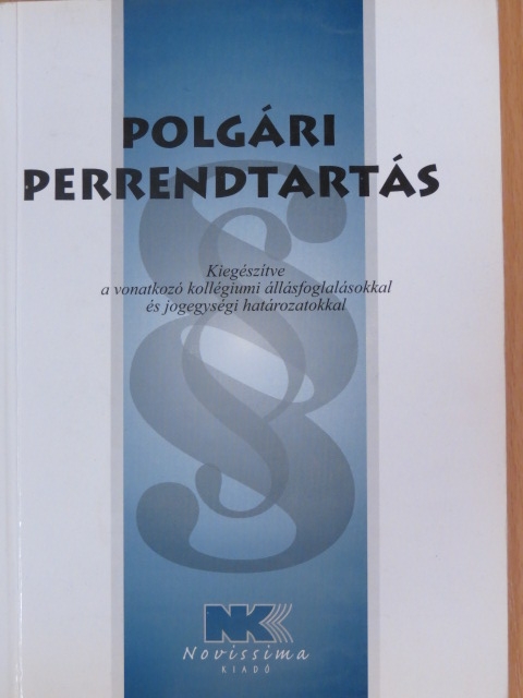 Polgári perrendtartás [antikvár]