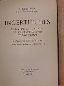 Gabriel Marcel - Incertitudes [antikvár]