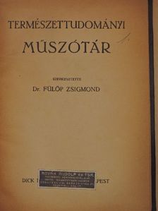 Természettudományi műszótár [antikvár]