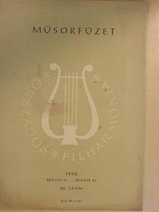 Országos Filharmónia Műsorfüzet 1958/20. [antikvár]