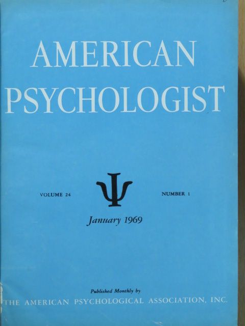 Herbert Silverman - American Psychologist January-December 1969 [antikvár]