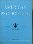 Herbert Silverman - American Psychologist January-December 1969 [antikvár]