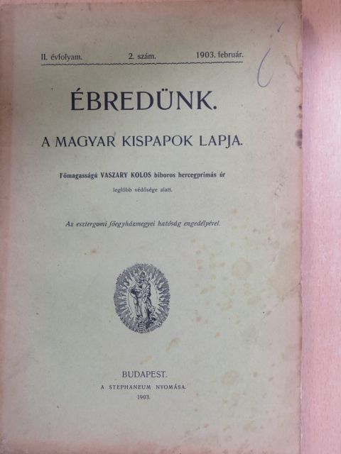 Alleram Gyula - Ébredünk 1903. február [antikvár]