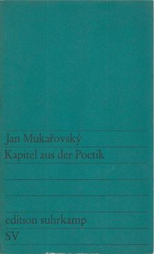 Jan Mukarovsky - Kapitel aus der Poetik [antikvár]
