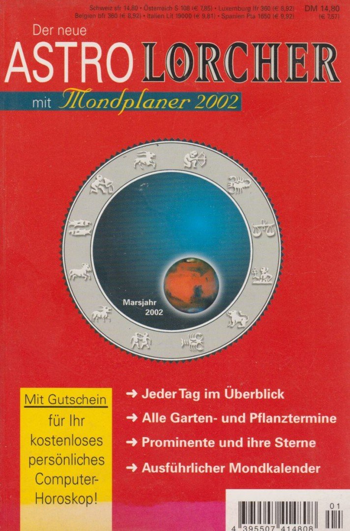 Der neue Astro Lorcher mit Mondplaner 2002 [antikvár]