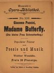Giacomo Puccini - Madame Butterfly (gótbetűs) [antikvár]