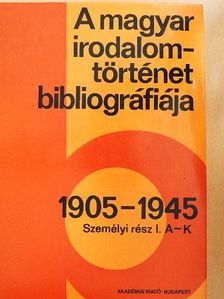 Botka Ferenc - A magyar irodalomtörténet bibliográfiája 6. [antikvár]
