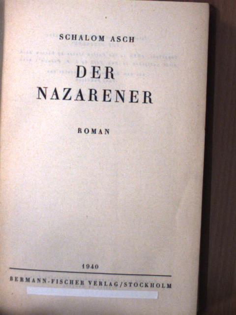 Schalom Asch - Der Nazarener [antikvár]