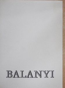 Balanyi Károly grafikusművész [antikvár]