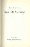Martinson, Harry - Vägen till Klockrike [antikvár]