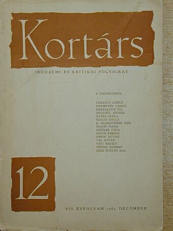 Apor Péter - Kortárs 1963. december [antikvár]
