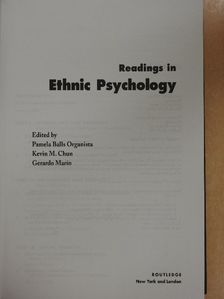 Readings in Ethnic Psychology [antikvár]