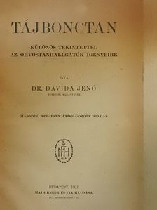 Dr. Davida Jenő - Tájbonctan [antikvár]