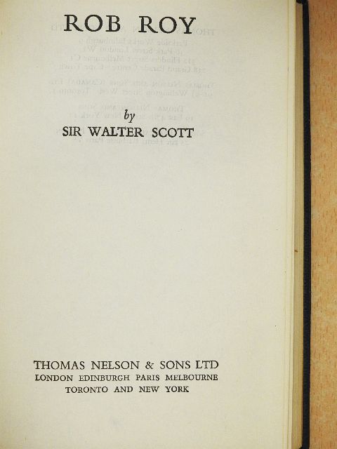 Sir Walter Scott - Rob Roy [antikvár]