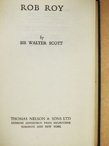 Sir Walter Scott - Rob Roy [antikvár]