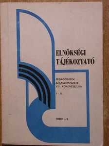 Elnökségi tájékoztató 1989/1-2. [antikvár]