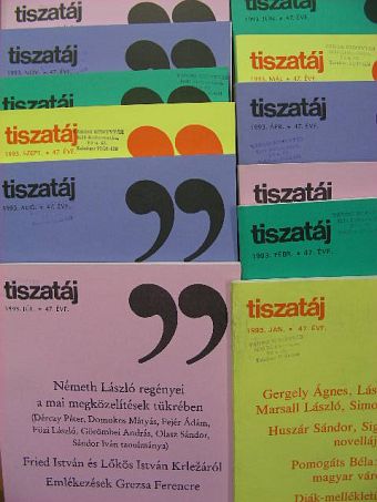 Árpás Károly - Tiszatáj 1993. január-december [antikvár]