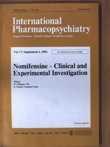 I. Hoffmann - International Pharmacopsychiatry Supplement 1/1982 [antikvár]