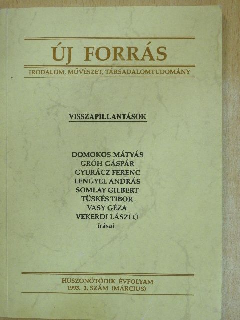 Domokos Mátyás - Új forrás 1993. március [antikvár]