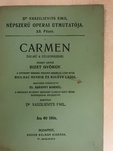 Bizet György - Carmen [antikvár]