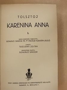 Lev Nyikolajevics Tolsztoj - Karenina Anna I-IV. [antikvár]