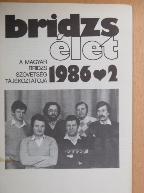 Bridzsélet 1986/2. [antikvár]
