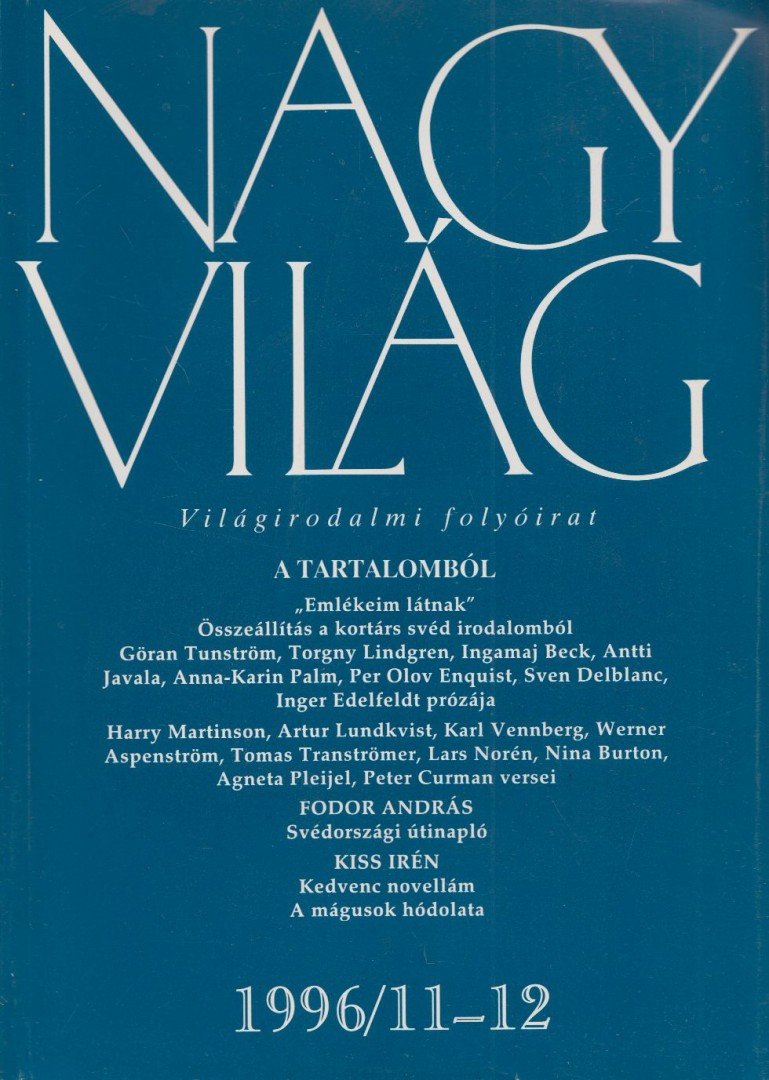 FÁZSY ANIKÓ - Nagyvilág 1996/11-12 [antikvár]