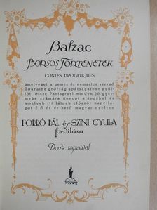 Balzac - Borsos Történetek [antikvár]
