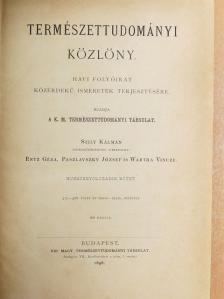 Borbás Vincze - Természettudományi Közlöny 1896. január-december/Pótfüzetek a Természettudományi Közlönyhöz 1896. január-december [antikvár]