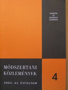 Dr. Domonkos János - Módszertani közlemények 2003/4. [antikvár]