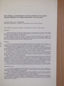 Dombóvári I. - The mineral composition of soils showing the major characteristics of their formation and dinamics [antikvár]