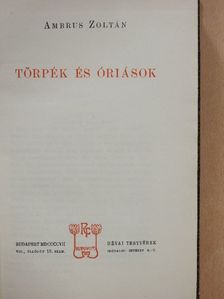 Ambrus Zoltán - Törpék és óriások [antikvár]