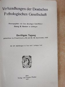 Verhandlungen der Deutschen Pathologischen Gesellschaft 30. Tagung [antikvár]