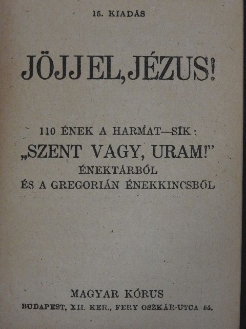 Jöjj el, Jézus! [antikvár]