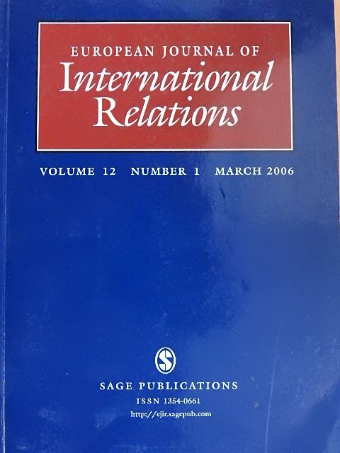 Alex Warleigh - European Journal of International Relations March 2006 [antikvár]