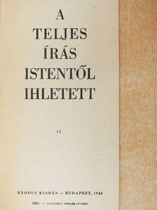 A teljes Írás Istentől ihletett [antikvár]