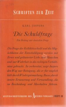 JASPERS, KARL - Die Schuldfrage [antikvár]